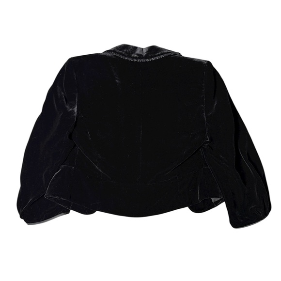 Loft Black Velvet Jacket blazer 4 Victorian - Picture 2 of 8